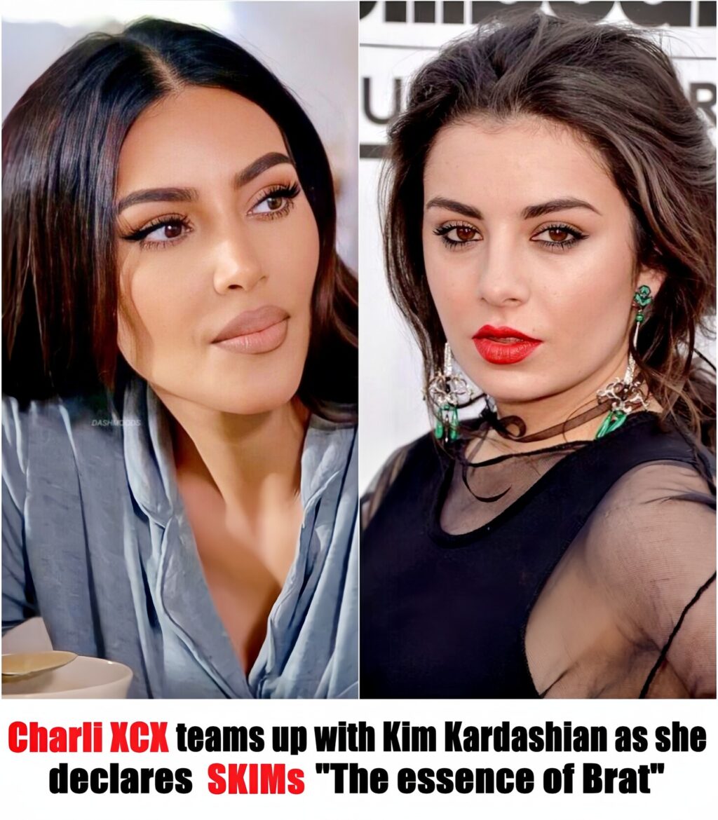 Charli XCX teams up with Kim Kardashian as she declares SKIMs the essence of Brat