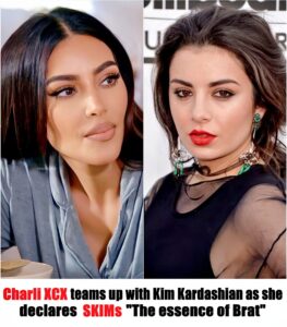 Charli XCX teams up with Kim Kardashian as she declares SKIMs the essence of Brat