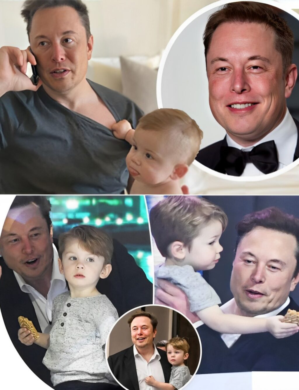 Elon Musk shares heartwarming RARE SNAP of 𝑏𝑎𝑏𝑦 X Æ A-XII tugging at daddy’s shirt while he’s on the phone